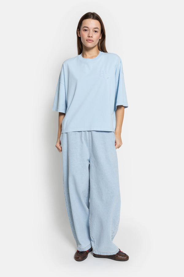 Eloise-A Boxy T-Shirt | Vintage Light Blue