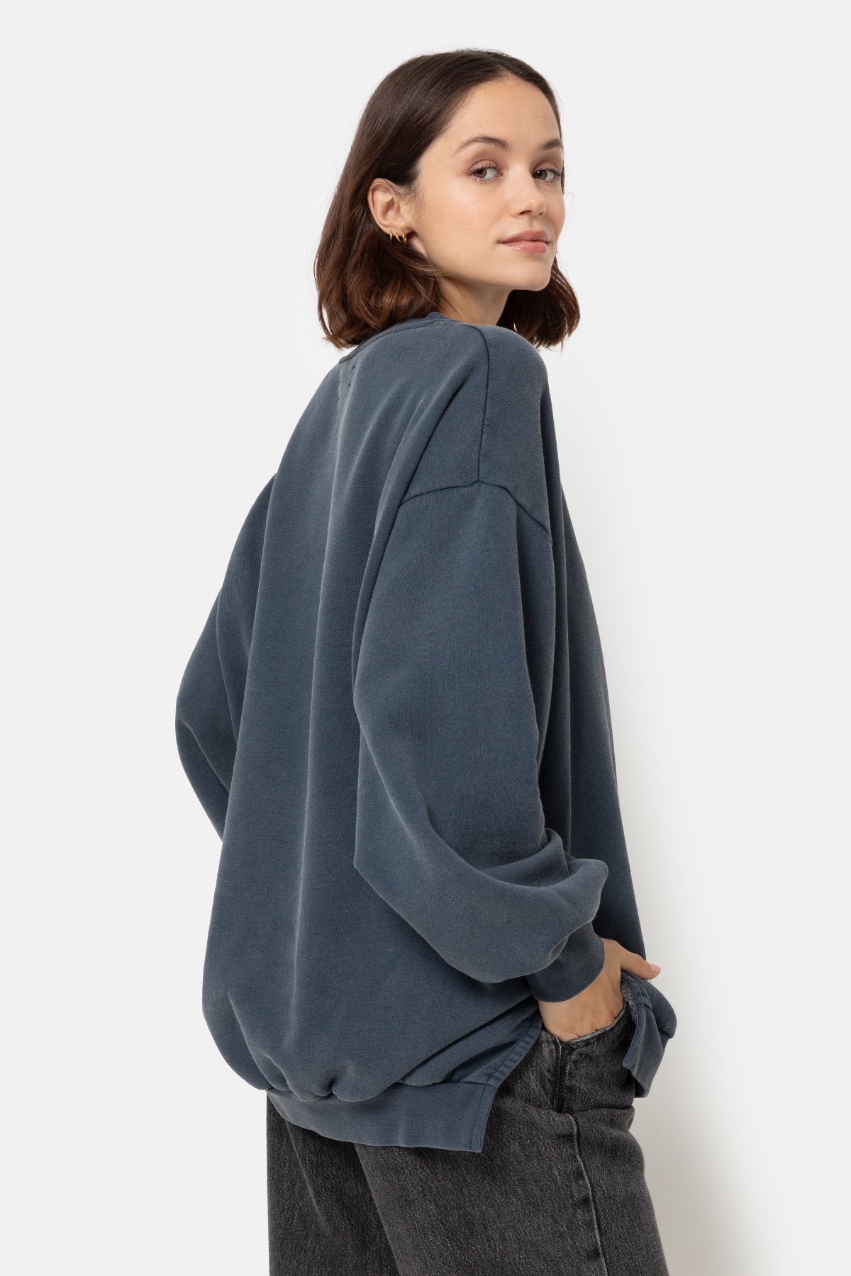 センスのいい お歳暮 Ulla antwerp Âme – Navy Vintage | Sweatshirt Oversized トップス