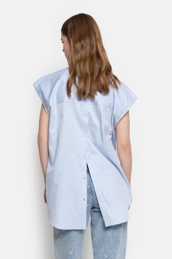 Chemise sans manches Nisrine | Bleu Clair