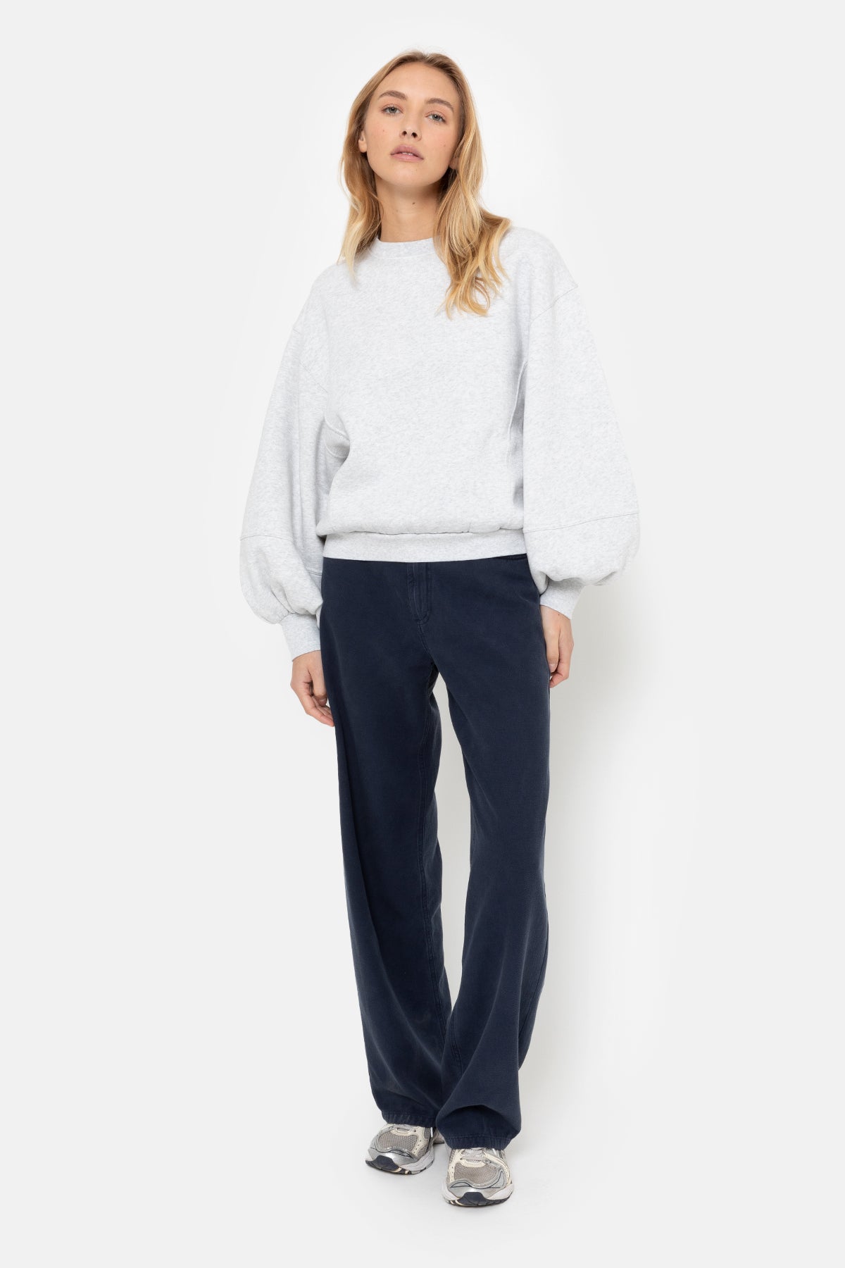 Pantalon droit Mimi | Tencel Bleu Foncé