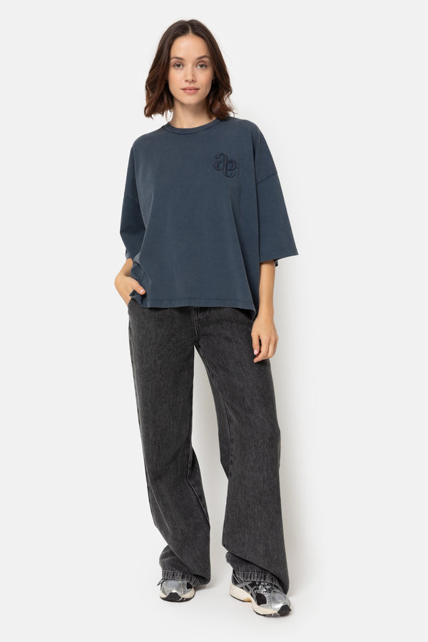 T-shirt Eloise-A Boxy | Bleu délavé