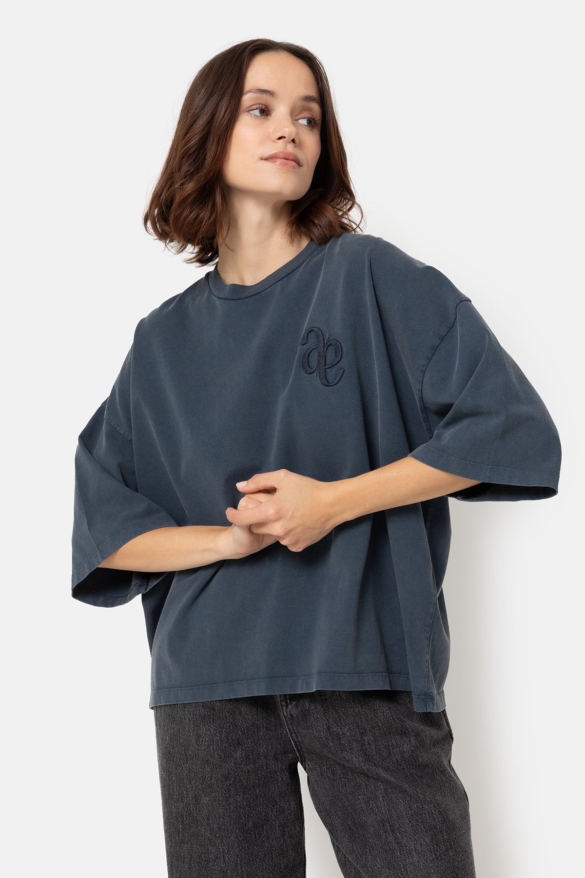 T-shirt Eloise-A Boxy | Bleu délavé