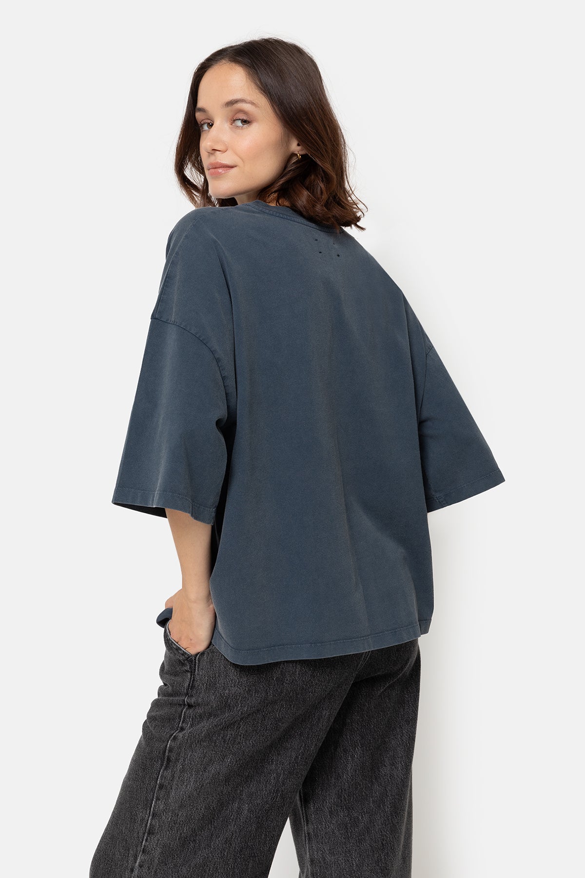 T-shirt Eloise-A Boxy | Bleu délavé