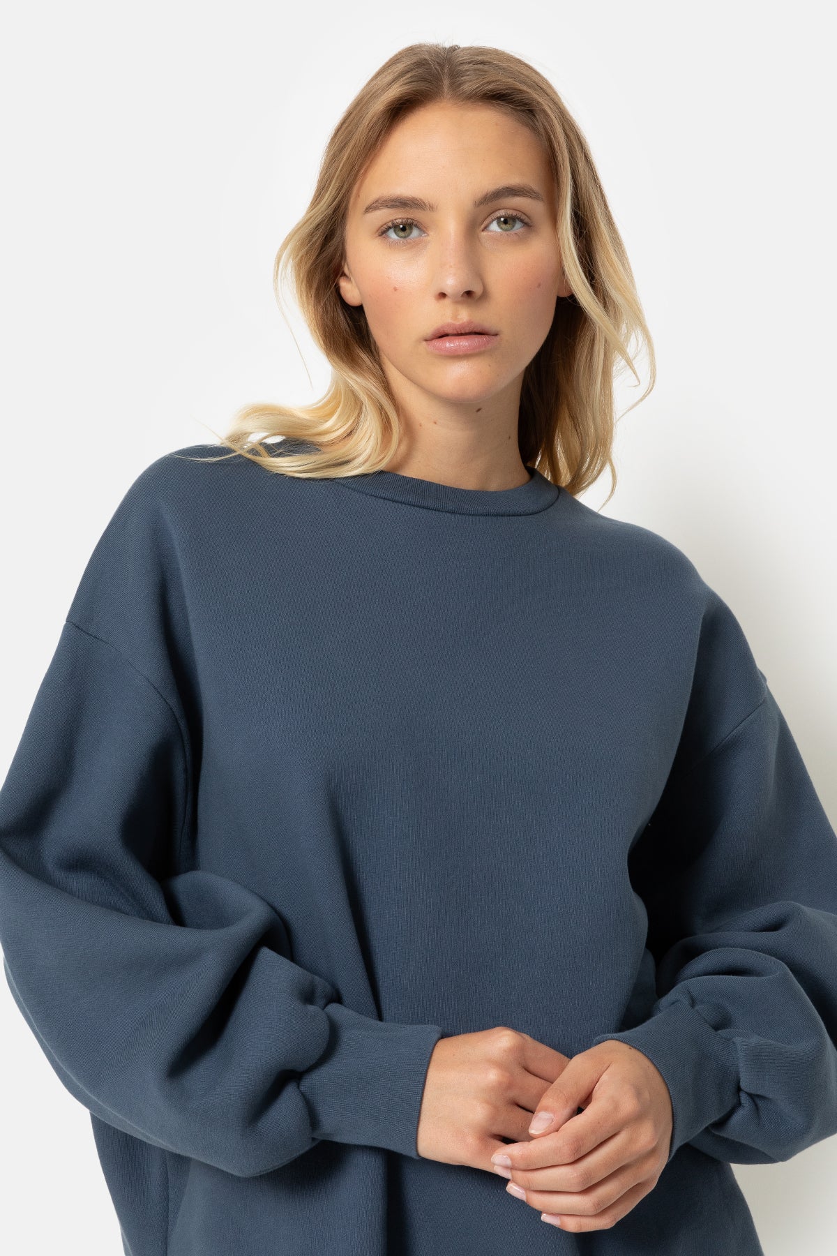Ulla Oversized Sweatshirt | Bering Sea – Âme antwerp