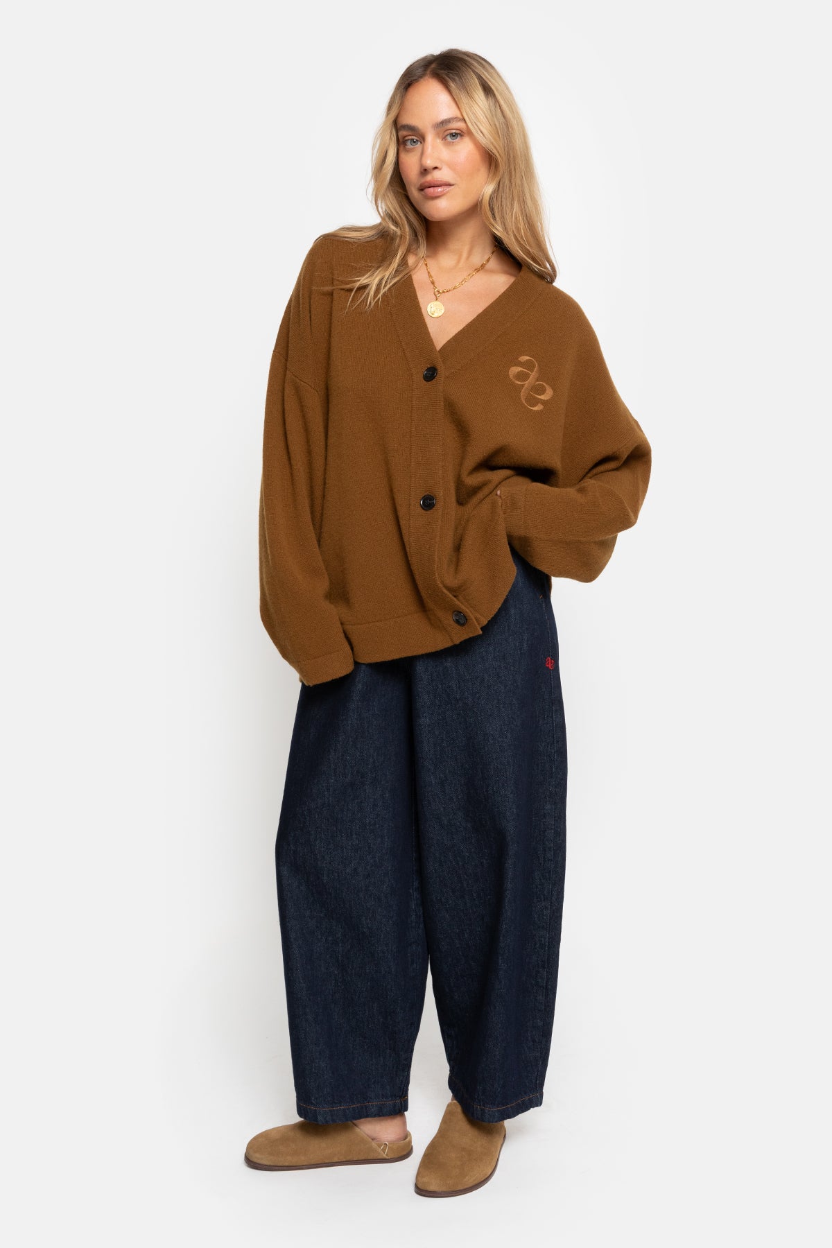 Olympia Knitted Cardigan | Brown