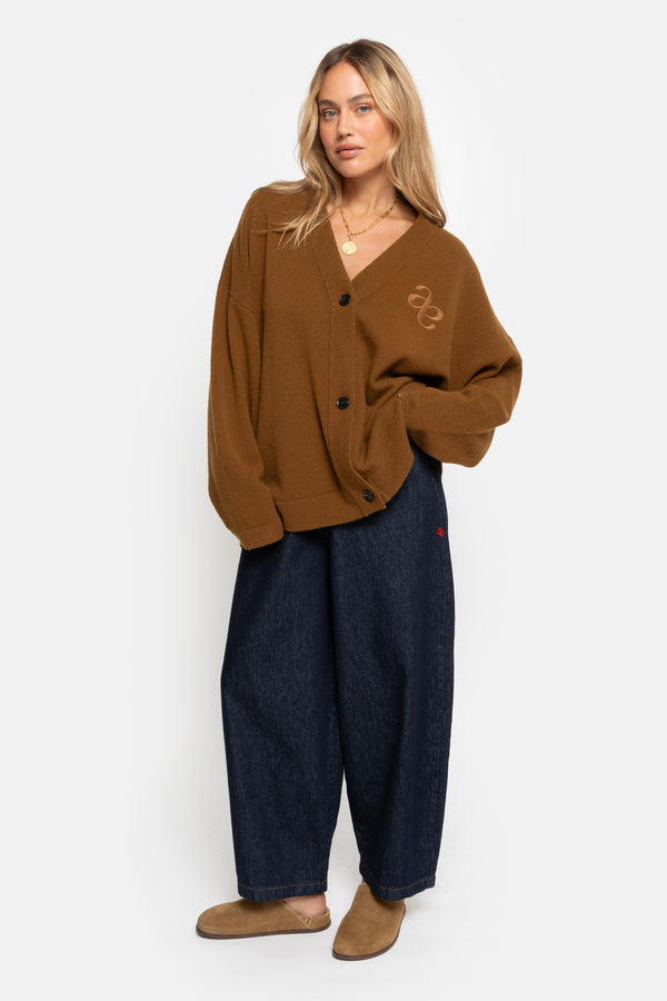 Olympia Knitted Cardigan | Brown