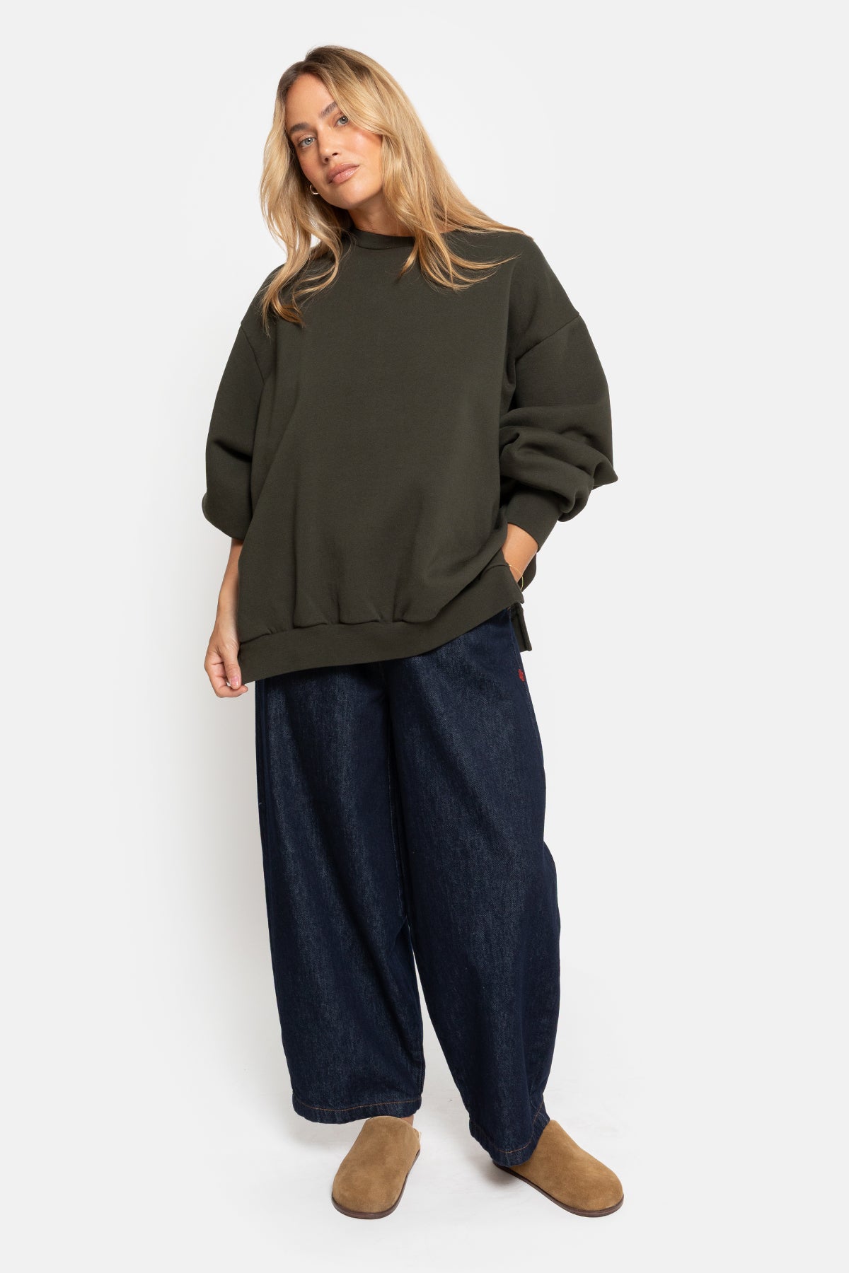 Sweatshirt Oversize Ulla | Vert Forêt