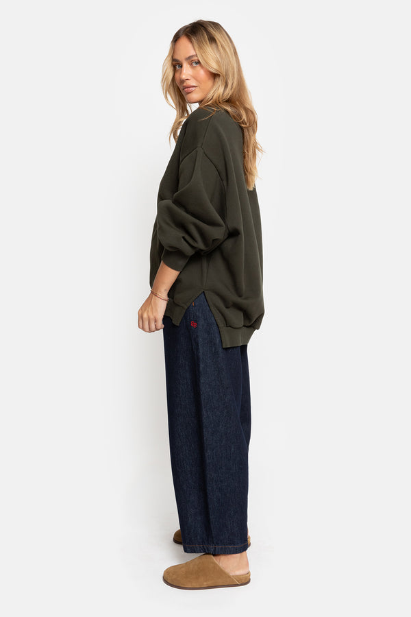 Sweatshirt Oversize Ulla | Vert Forêt