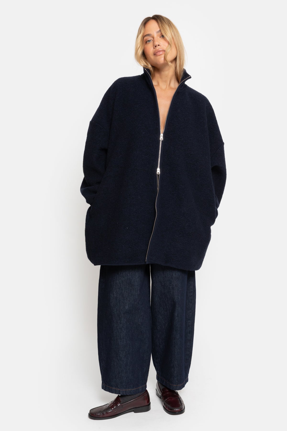 Onu Wooly Jacket |  Navy
