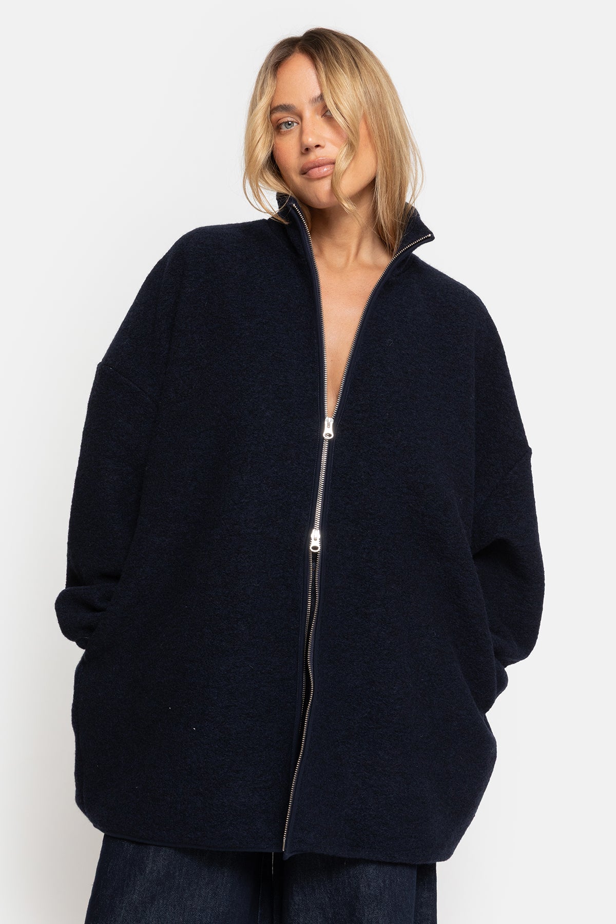 Onu Wooly Jacket |  Navy