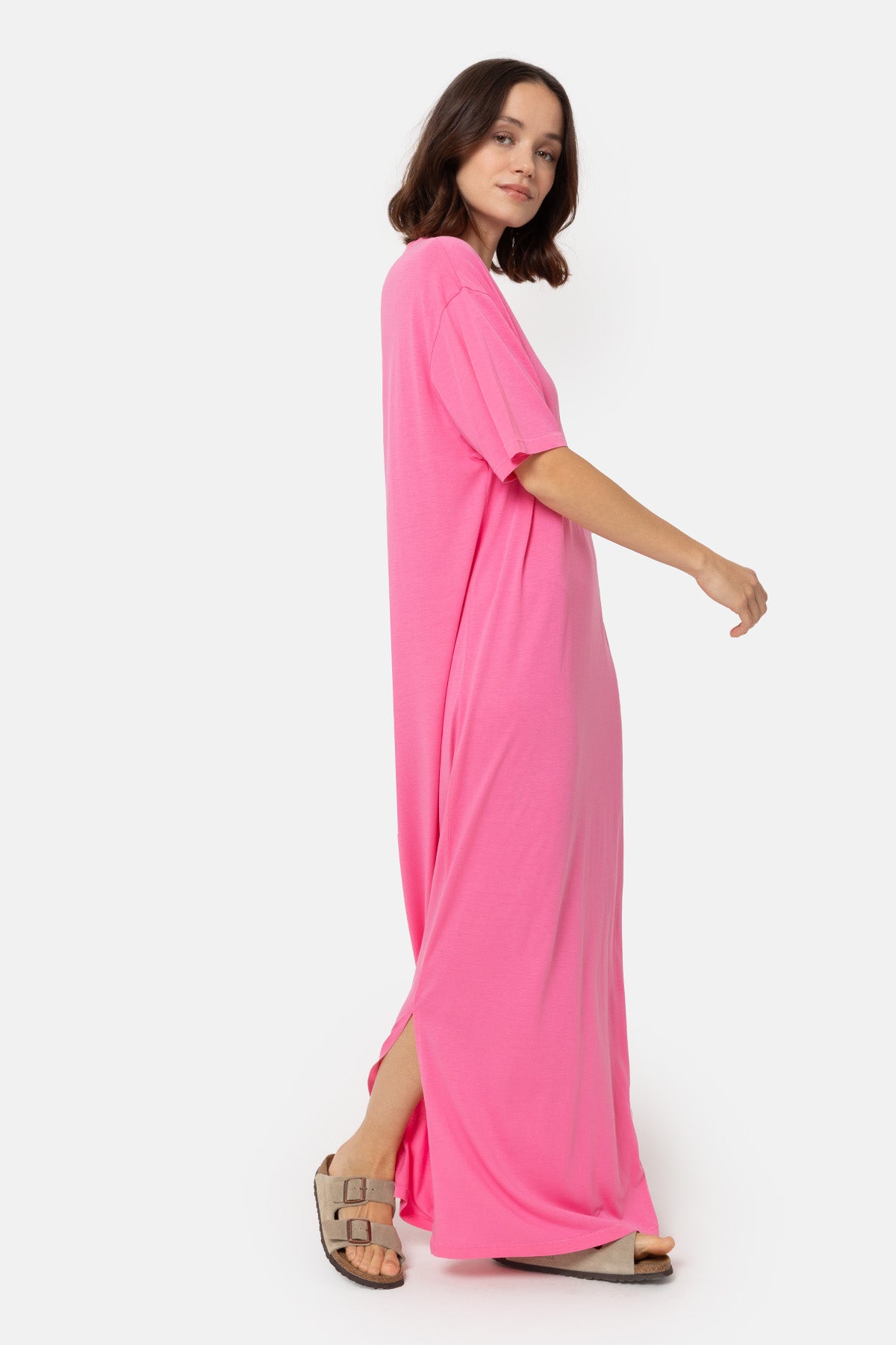 Eva Dress | Bright Pink