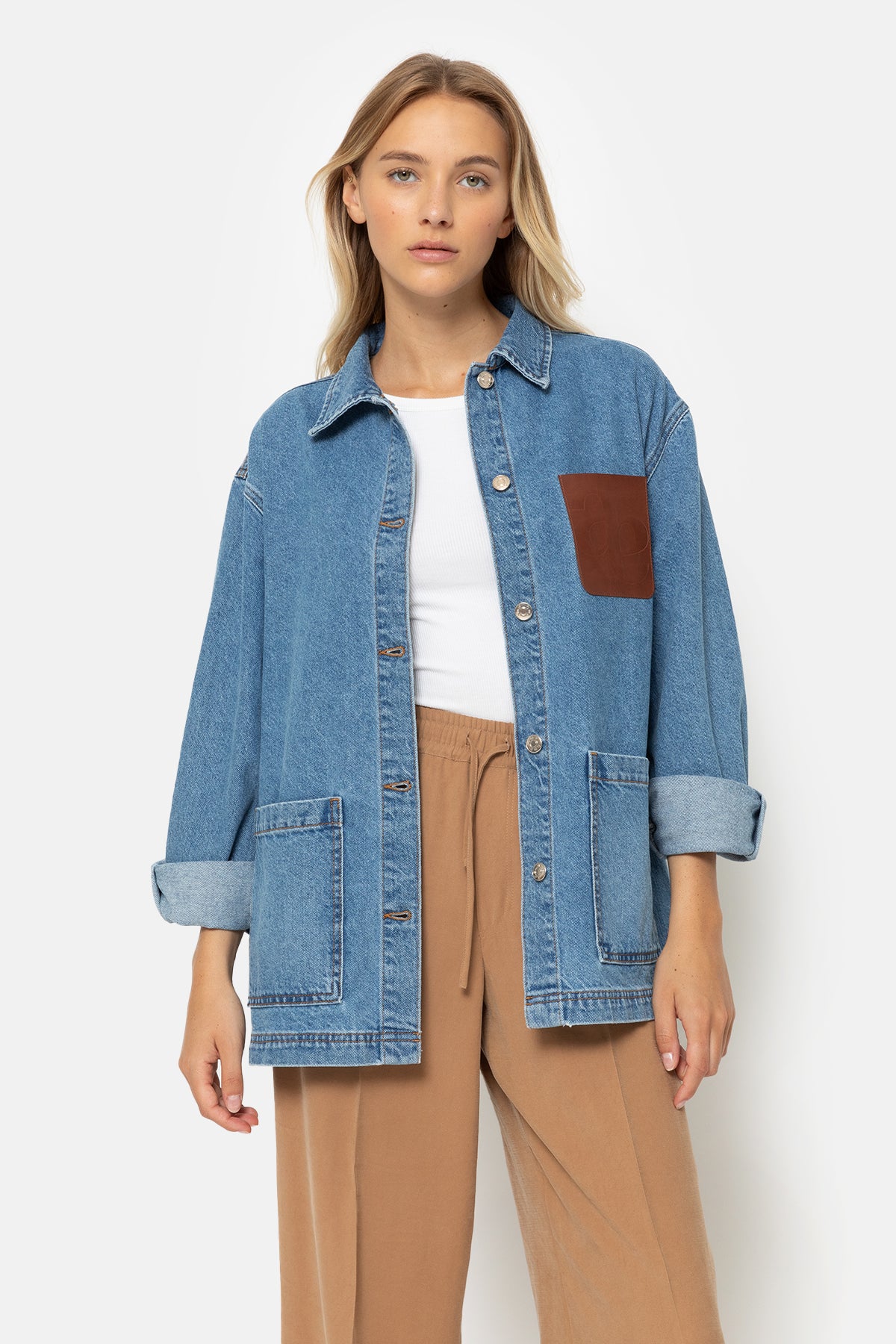 Koko veste denim | Bleu foncé denim