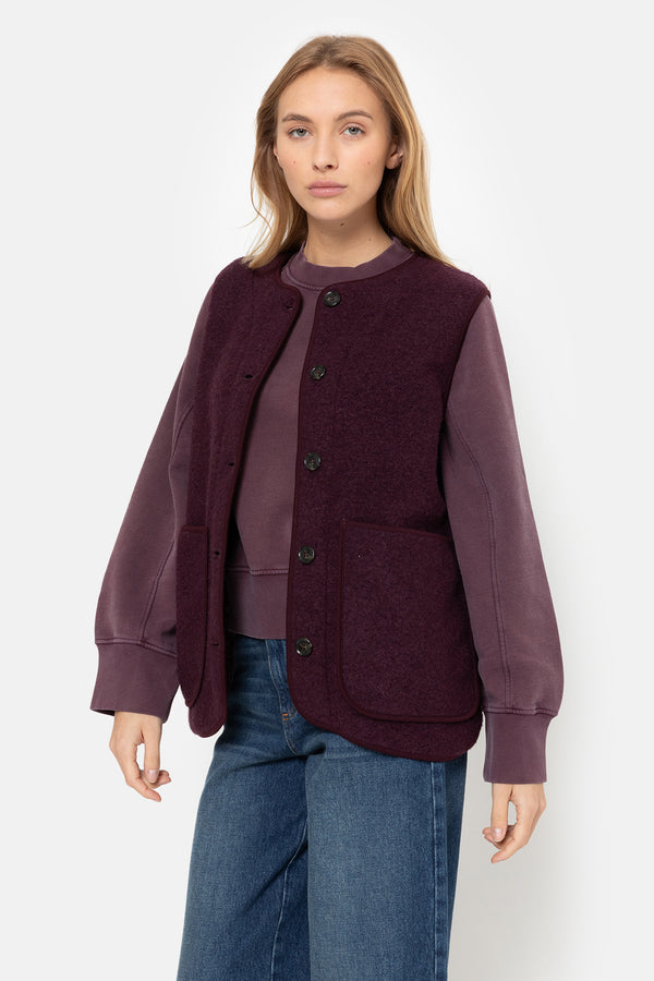 Madison Veste Sans Manches | Prune