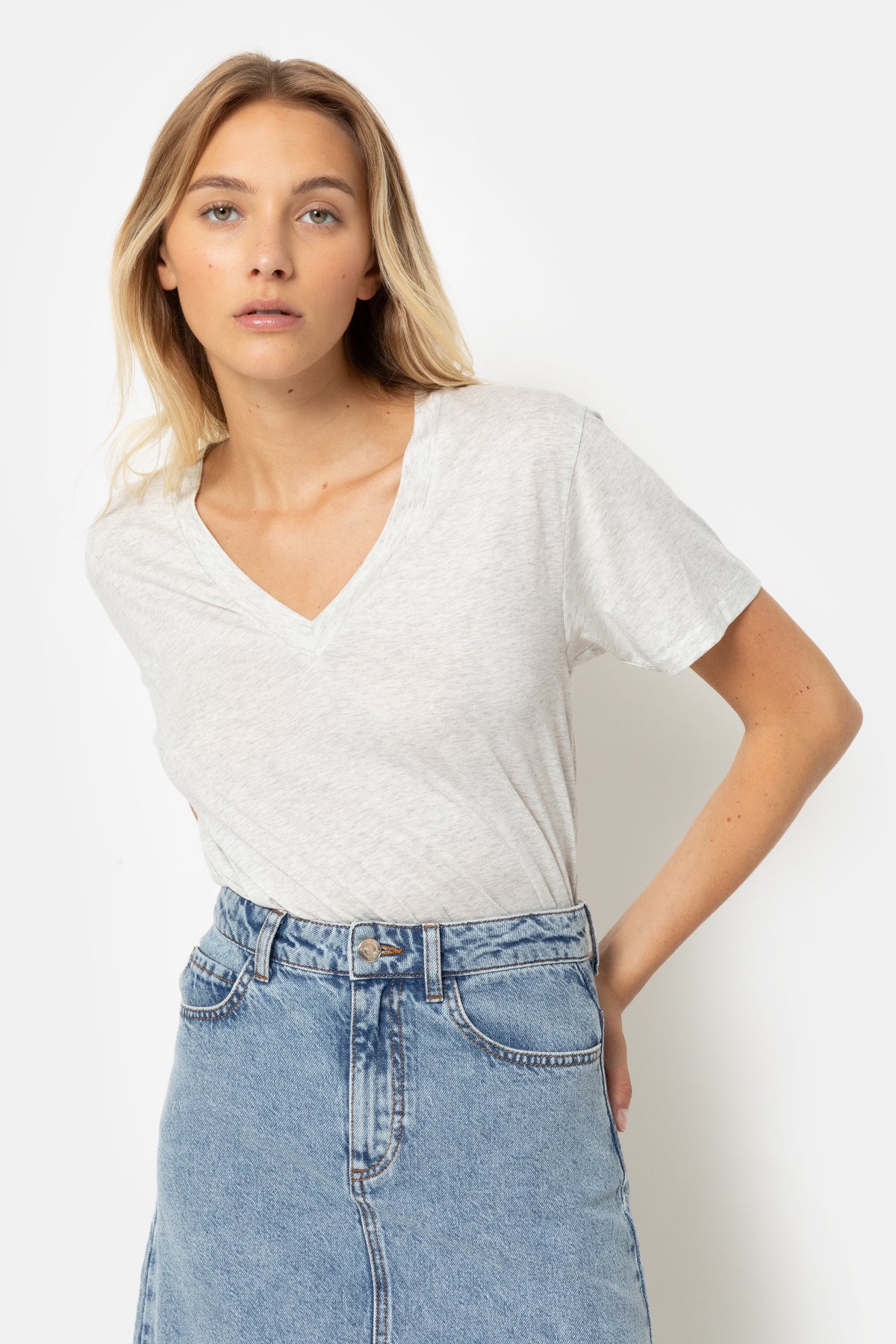 Dalton T-shirt | Marled Grey