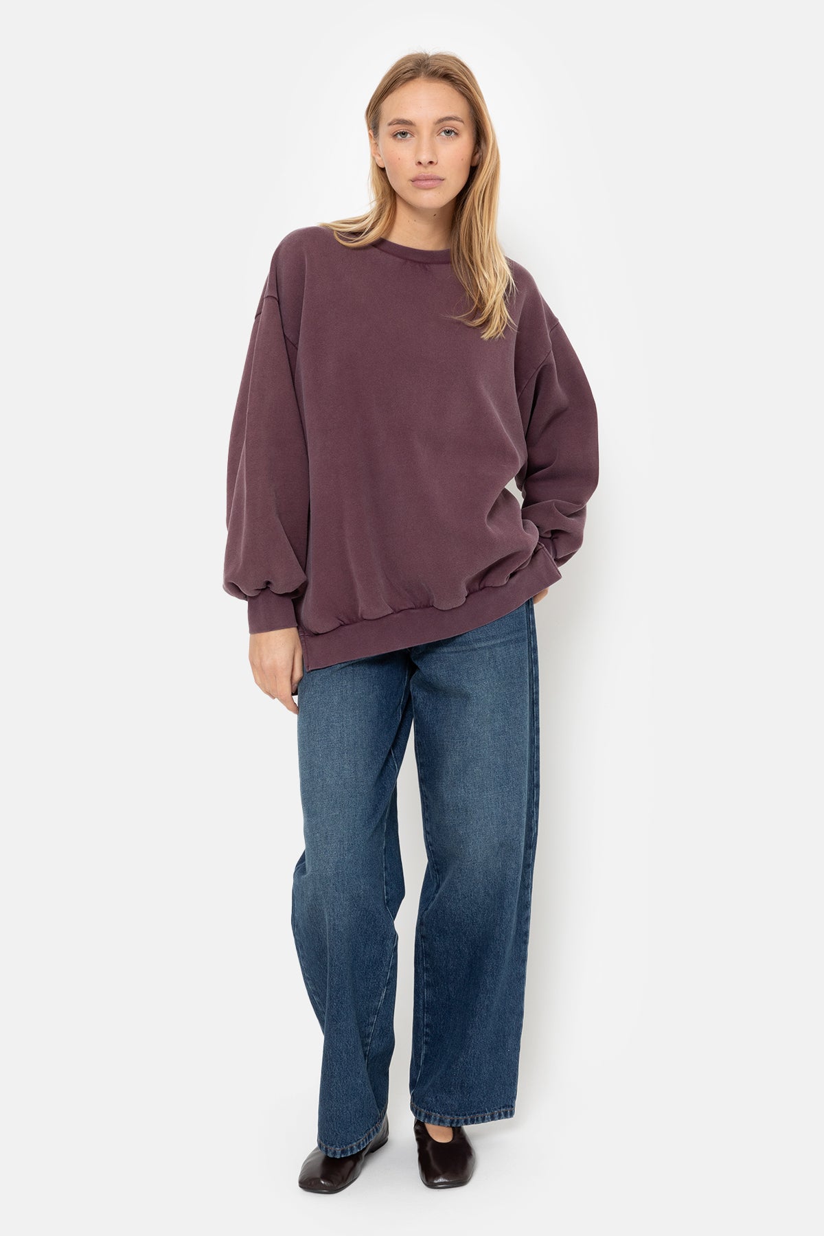 Ulla Oversized Sweatshirt | Vintage Plum