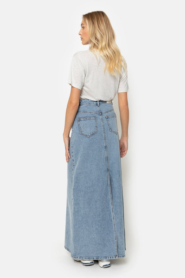 Itdone Long Denim Skirt | Light Blue