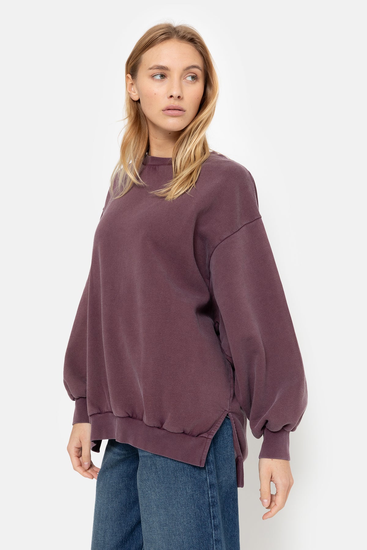 Ulla Oversized Sweatshirt | Vintage Plum – Âme antwerp