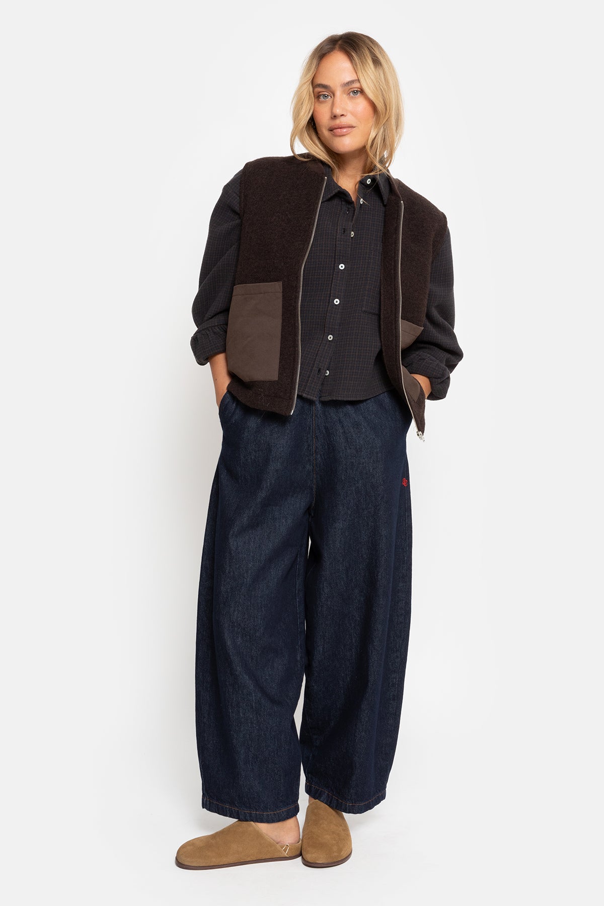 Gunther Wooly Veste Sans Manches | Marron