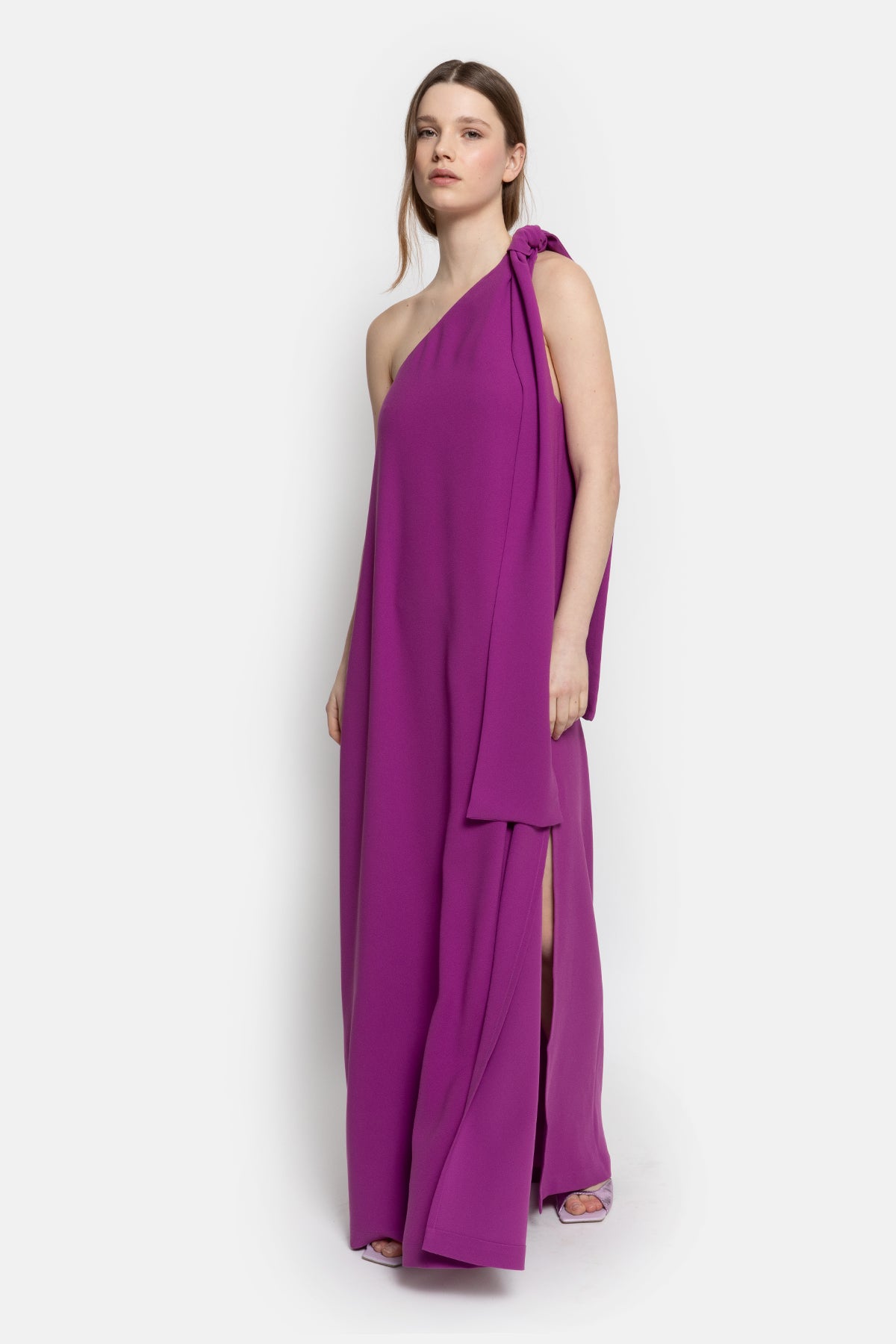 Robe Nimes asymétrique | Violet