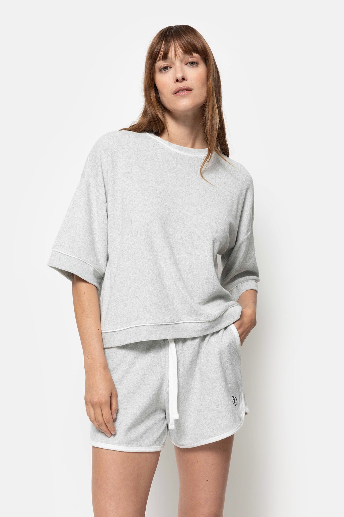 Short Norway en éponge | Gris & Blanc