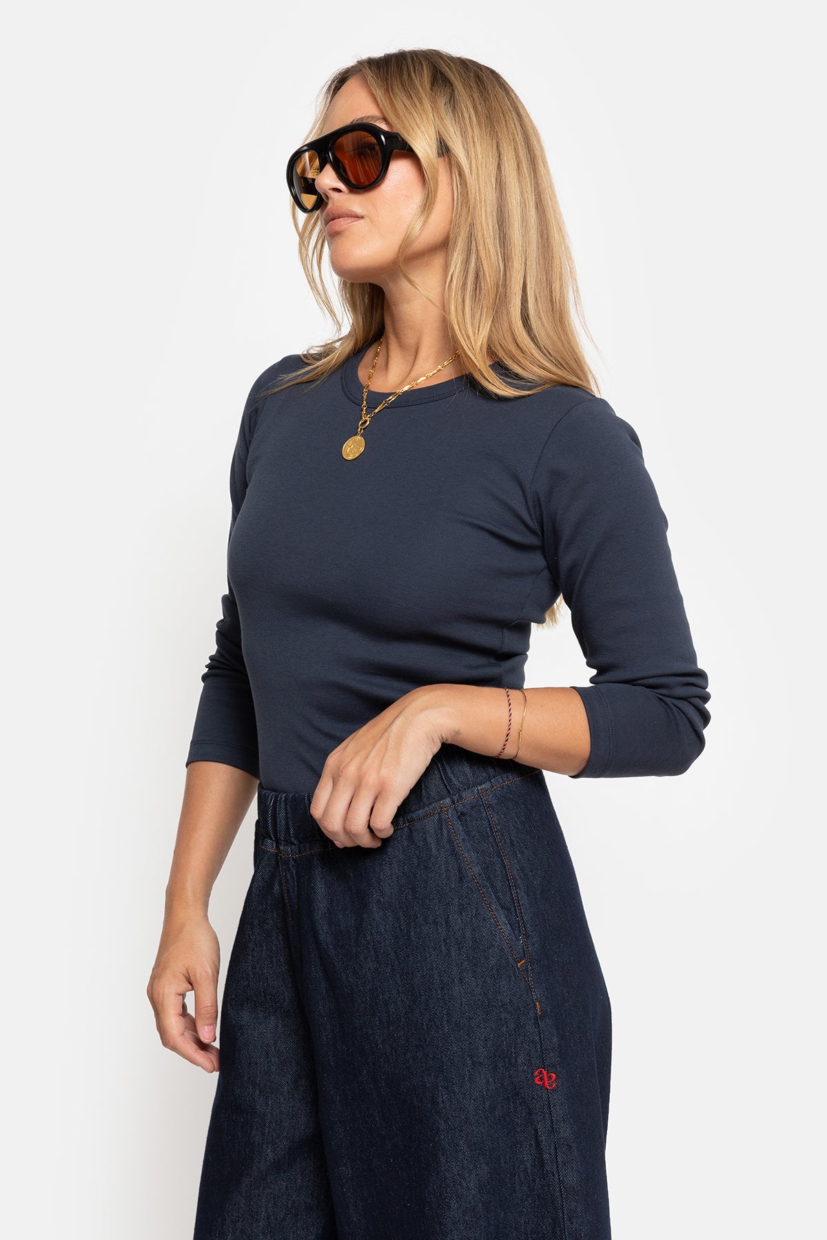 Oxide Long sleeve T-Shirt | Navy