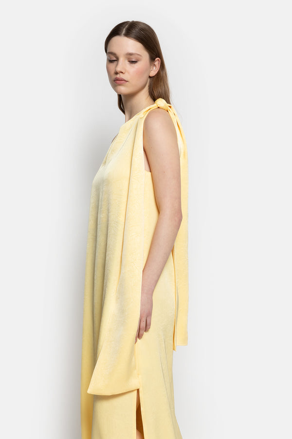 Robe Nimes asymétrique | Jaune Clair