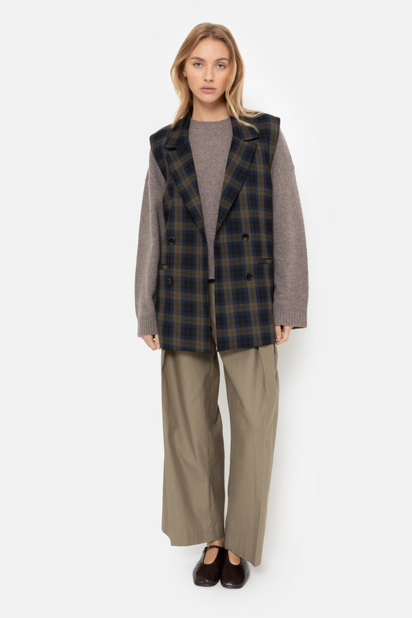 Veste sans manches Marcel | Bleu & Jaune