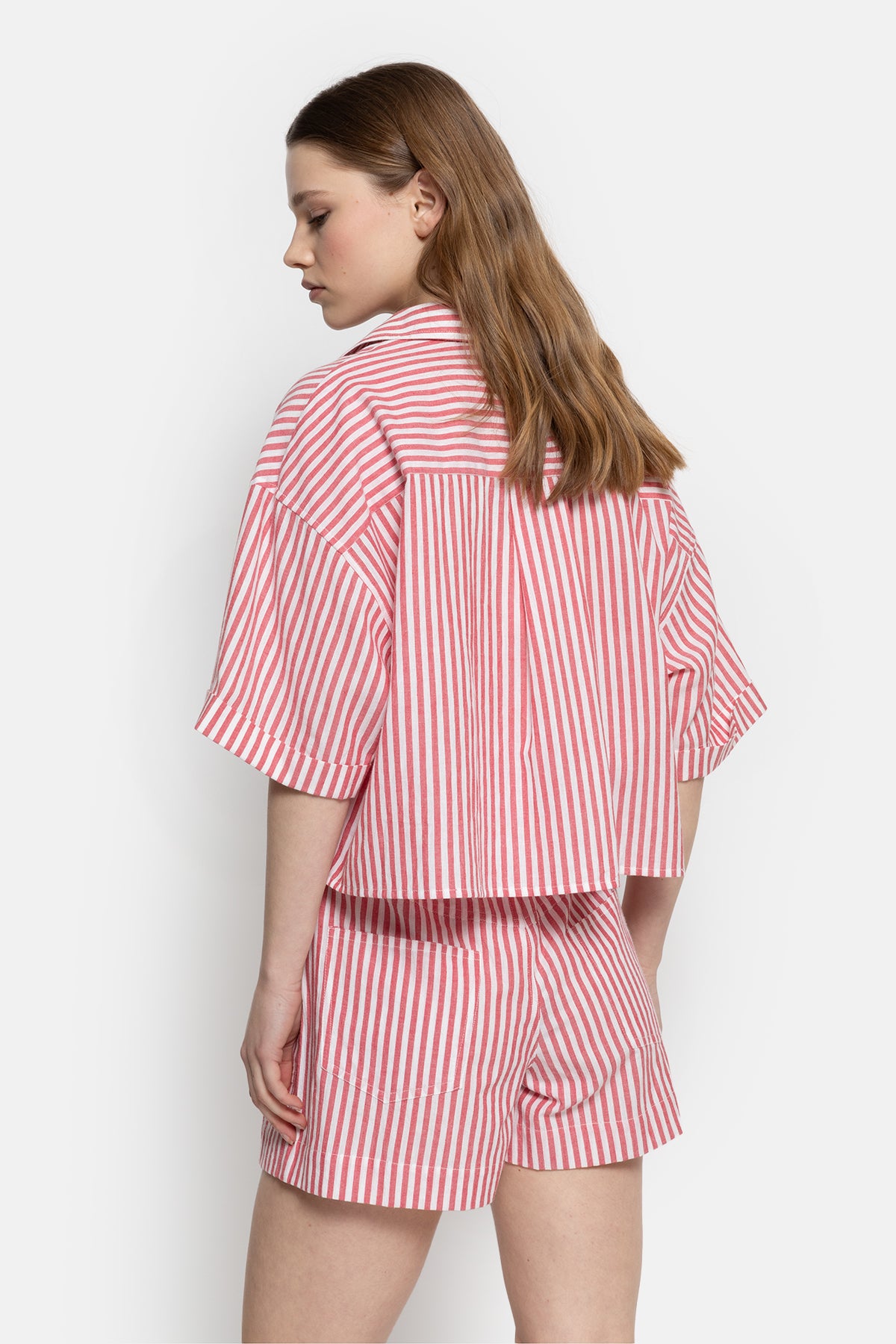 Chemise Nuts Courte  | Rouge & Blanc