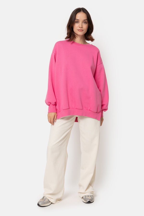 Ulla Oversized Sweatshirt | Bright Pink