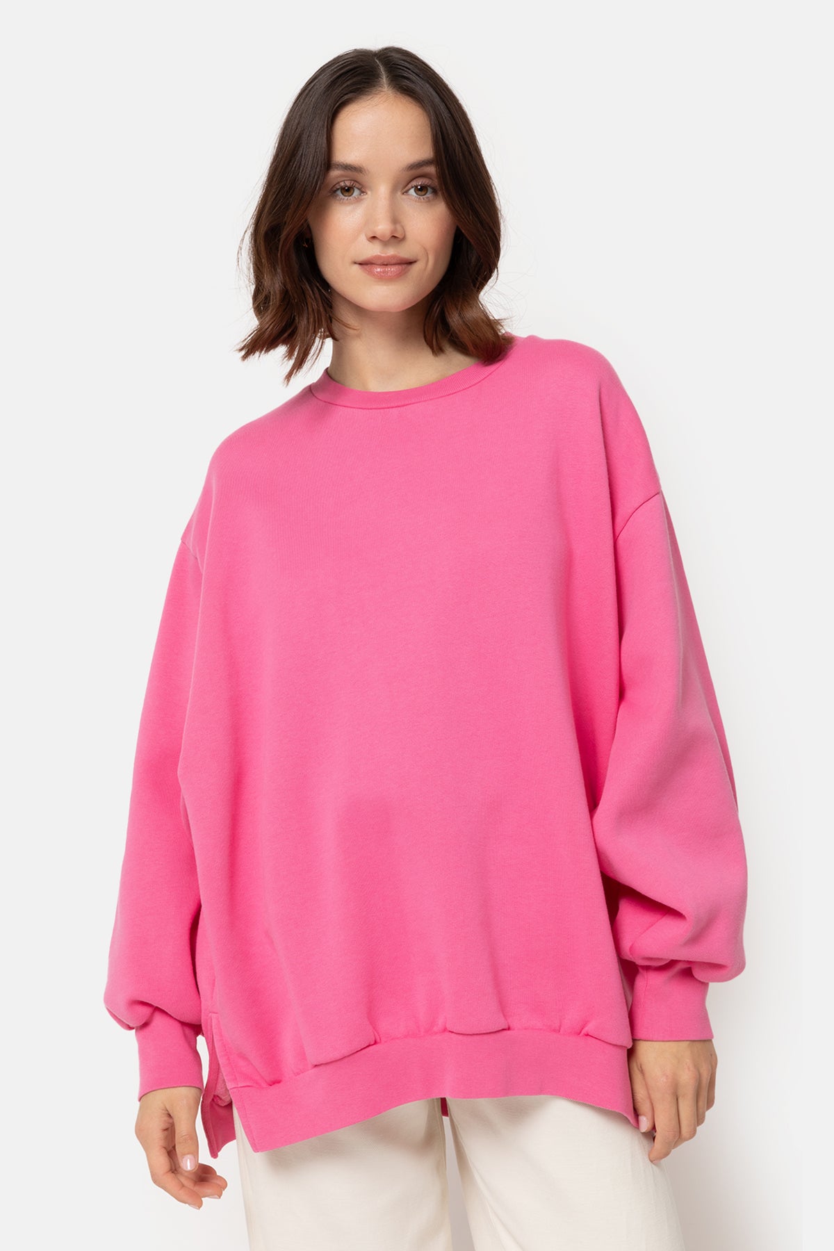 Ulla Oversized Sweatshirt | Bright Pink