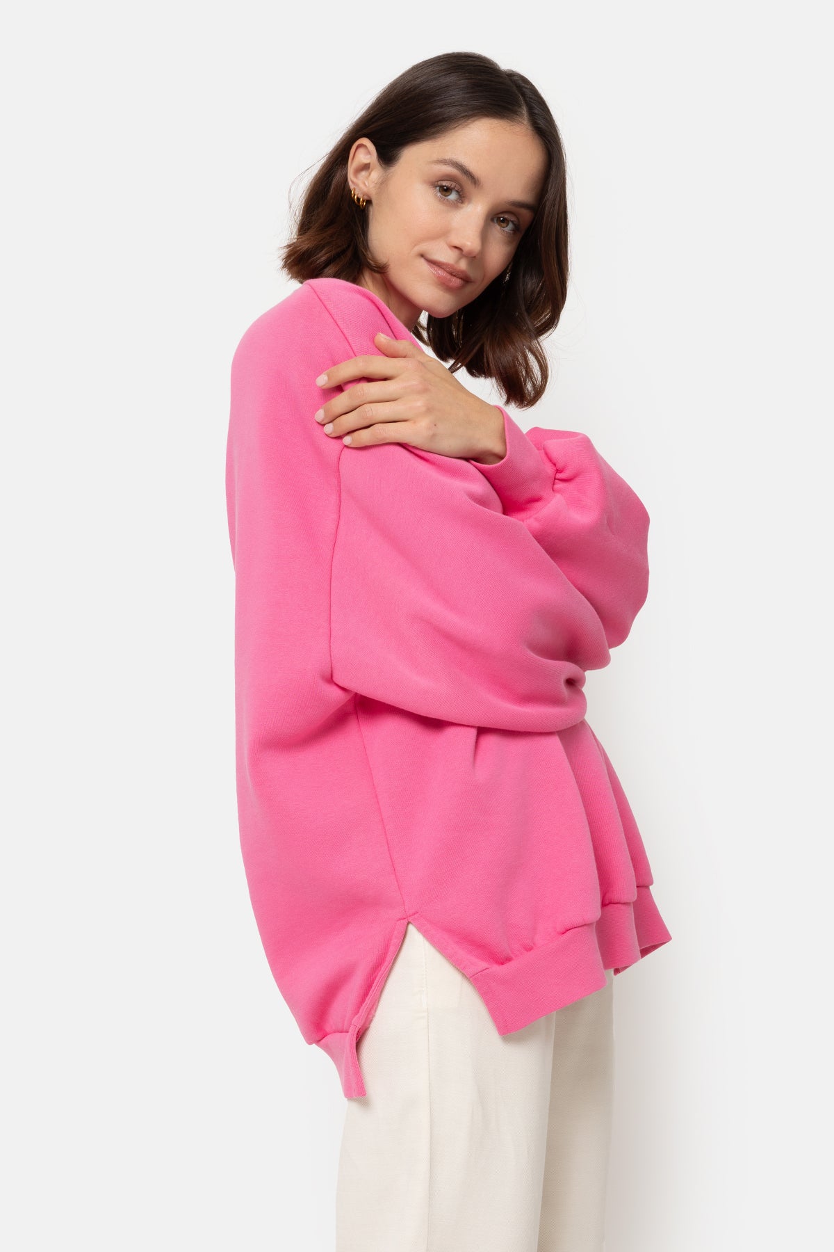 Ulla Oversized Sweatshirt | Bright Pink