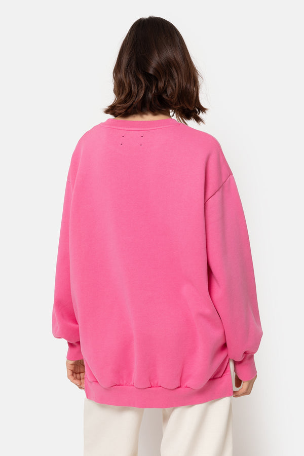 Ulla Oversized Sweatshirt | Bright Pink