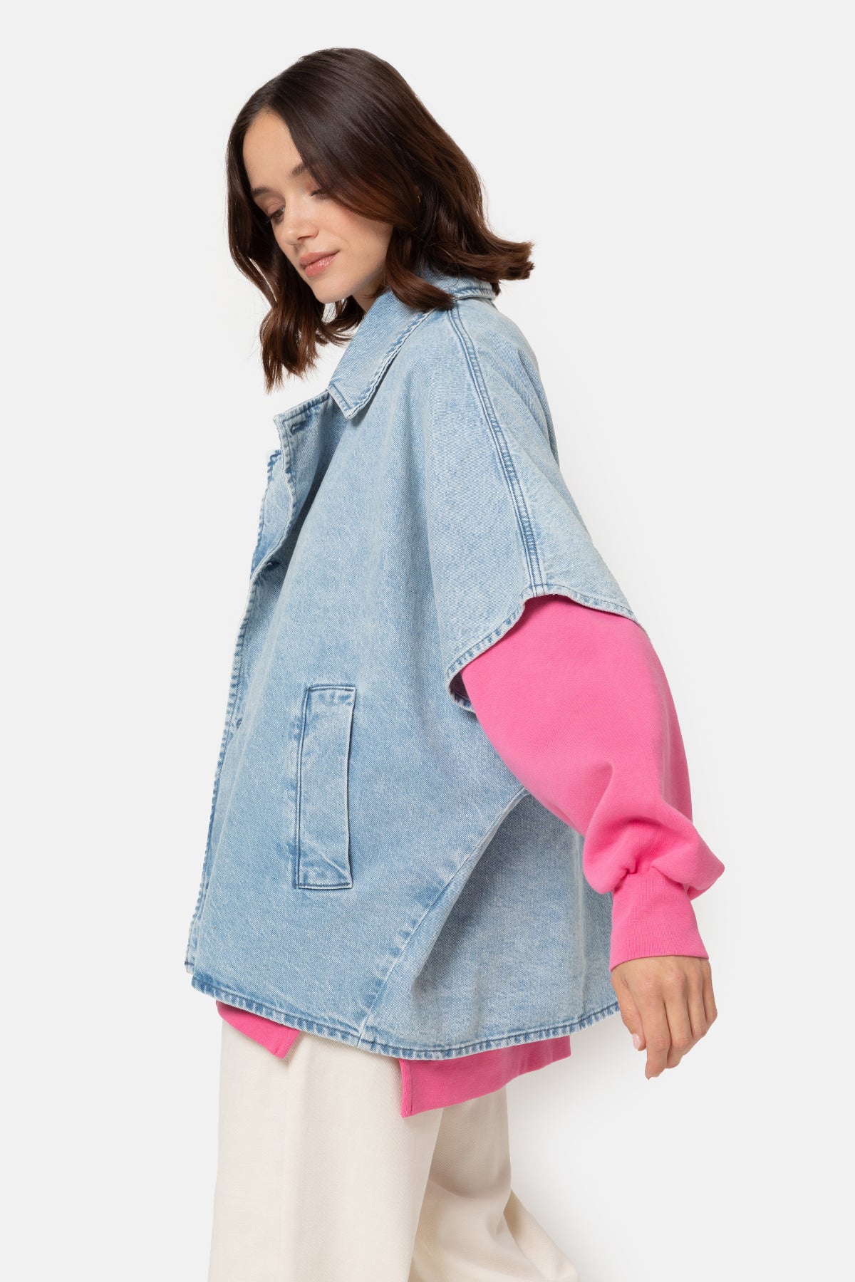 Lauren Denim Trench | Light-Blue Denim