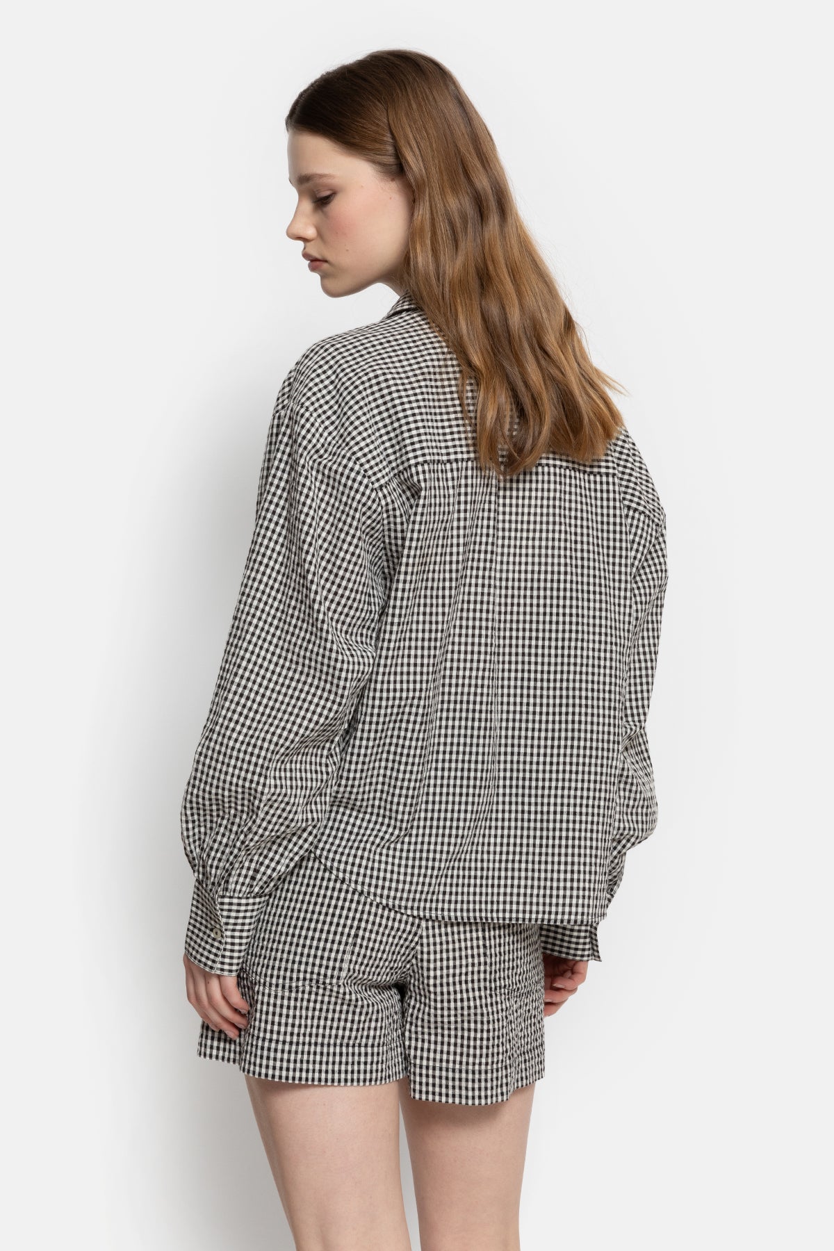 Karlotta Cropped Shirt | Noir & Blanc