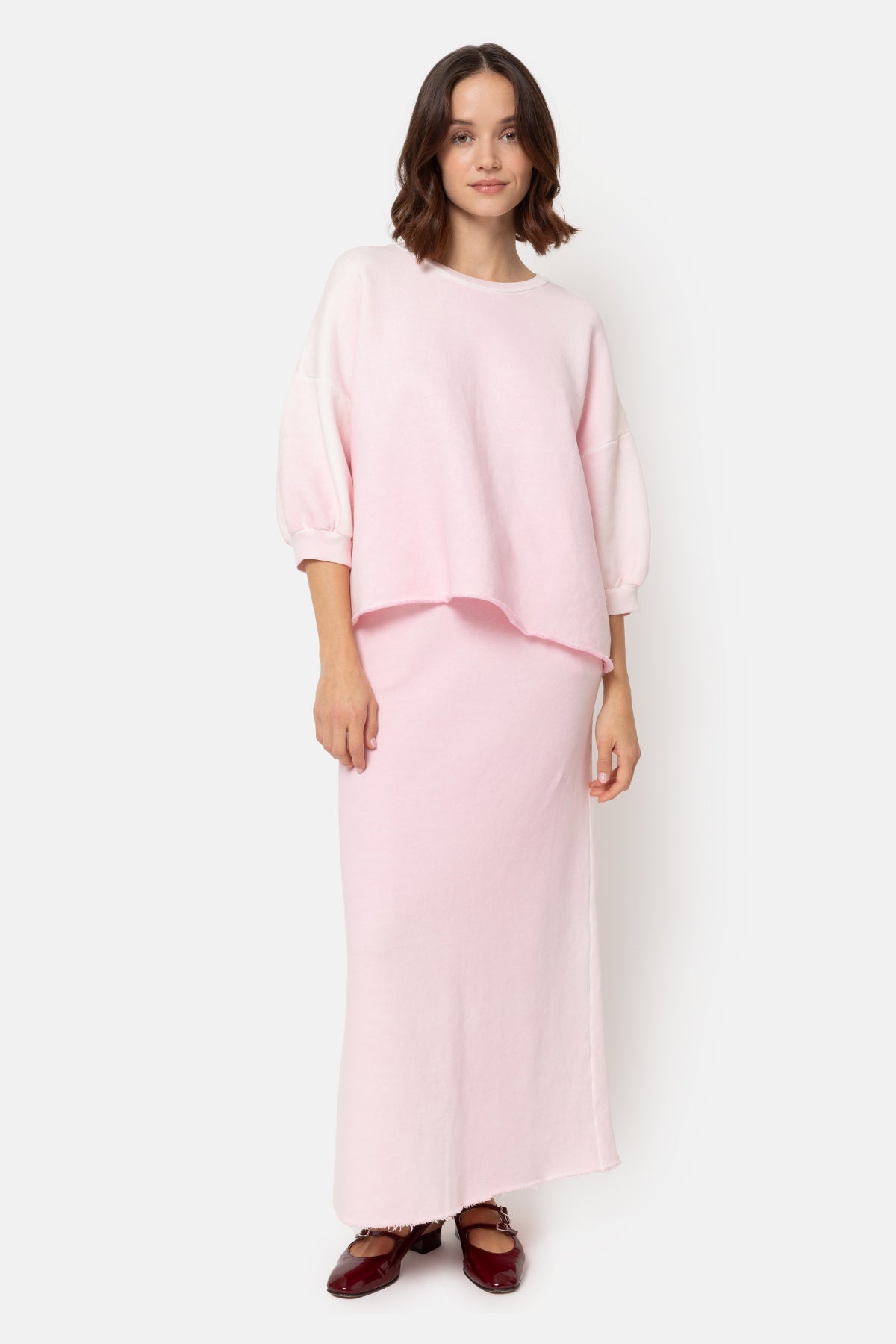 Gauge Jersey Skirt | Light Pink