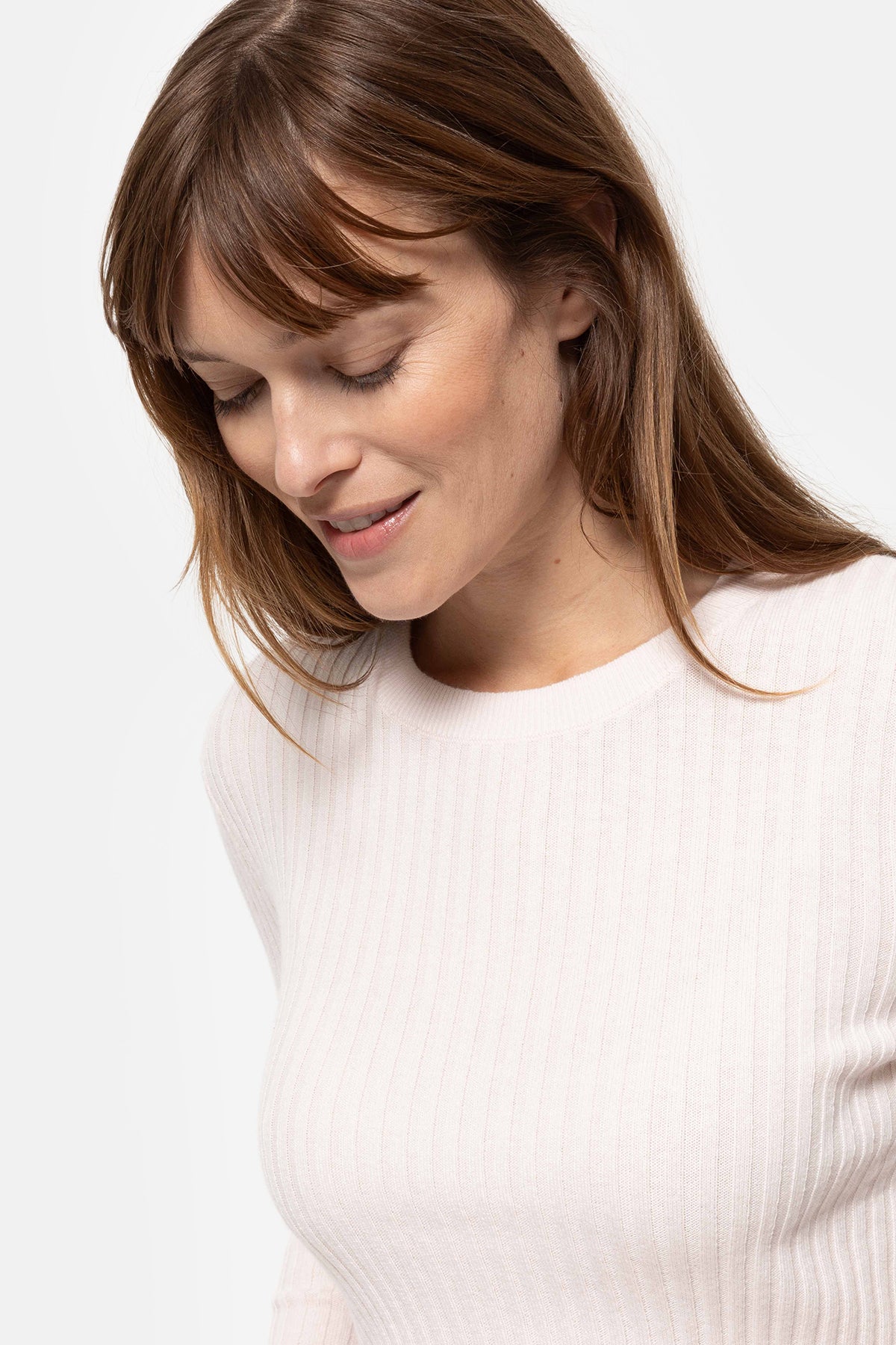 Pull Newton en maille | Rose Clair
