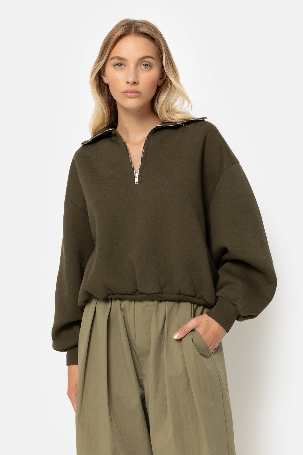 Sweatshirt Khloe | Vert Khaki