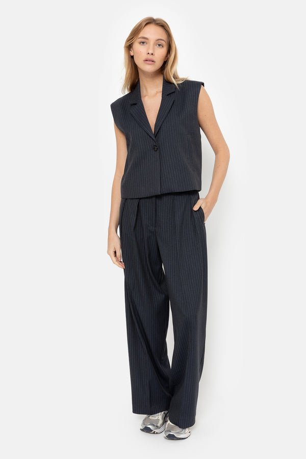 Marie Veste Sans Manches Courte | Gris