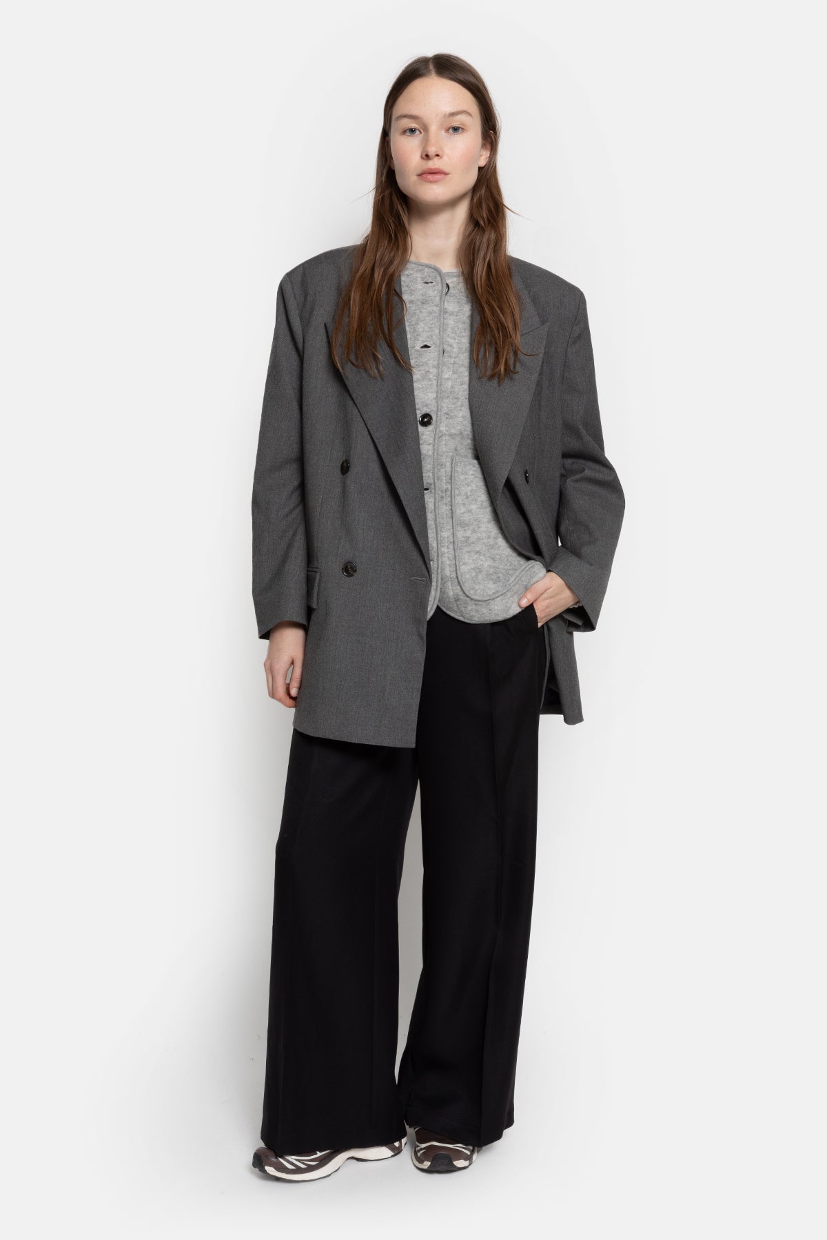 Madison Wooly Veste Sans Manches | Gris Chiné