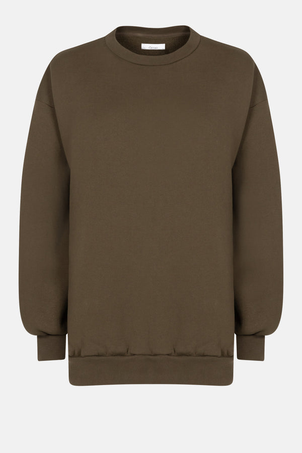 Ulla Oversized Sweatshirt | Khaki Green