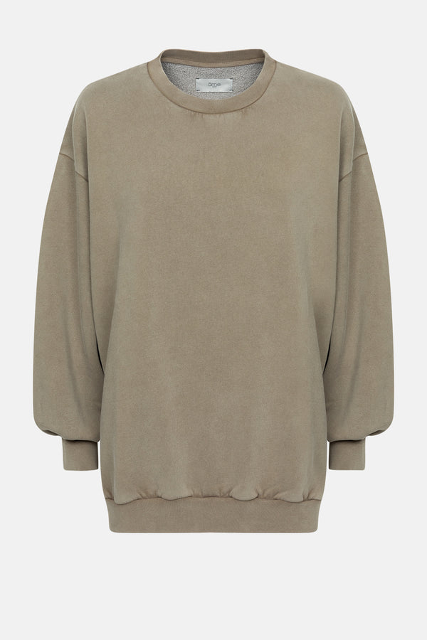 Ulla Sweat-shirt Oversize | Taupe Vintage