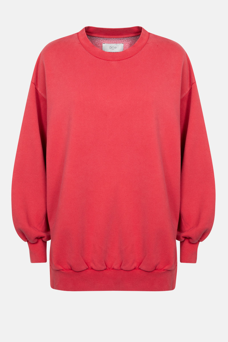 Ulla Oversized Sweatshirt | Red