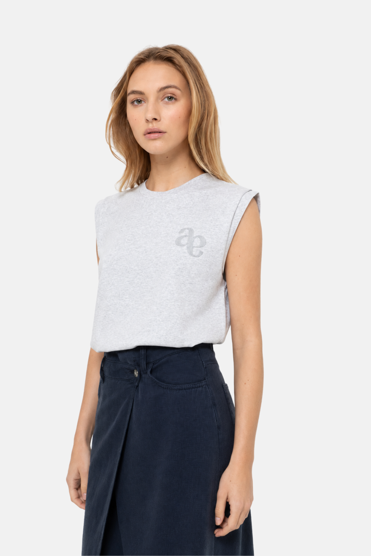 Kill-A T-shirt sans manches | Gris chiné