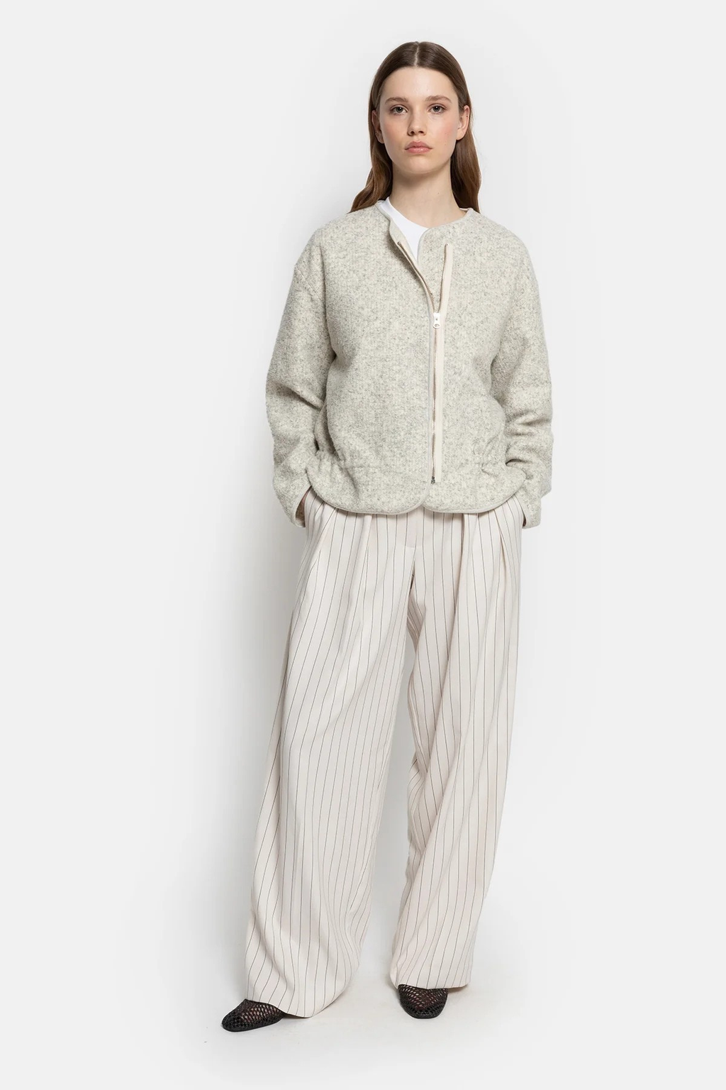 Need Wooly Jacket | Light Marled Grey – Âme antwerp