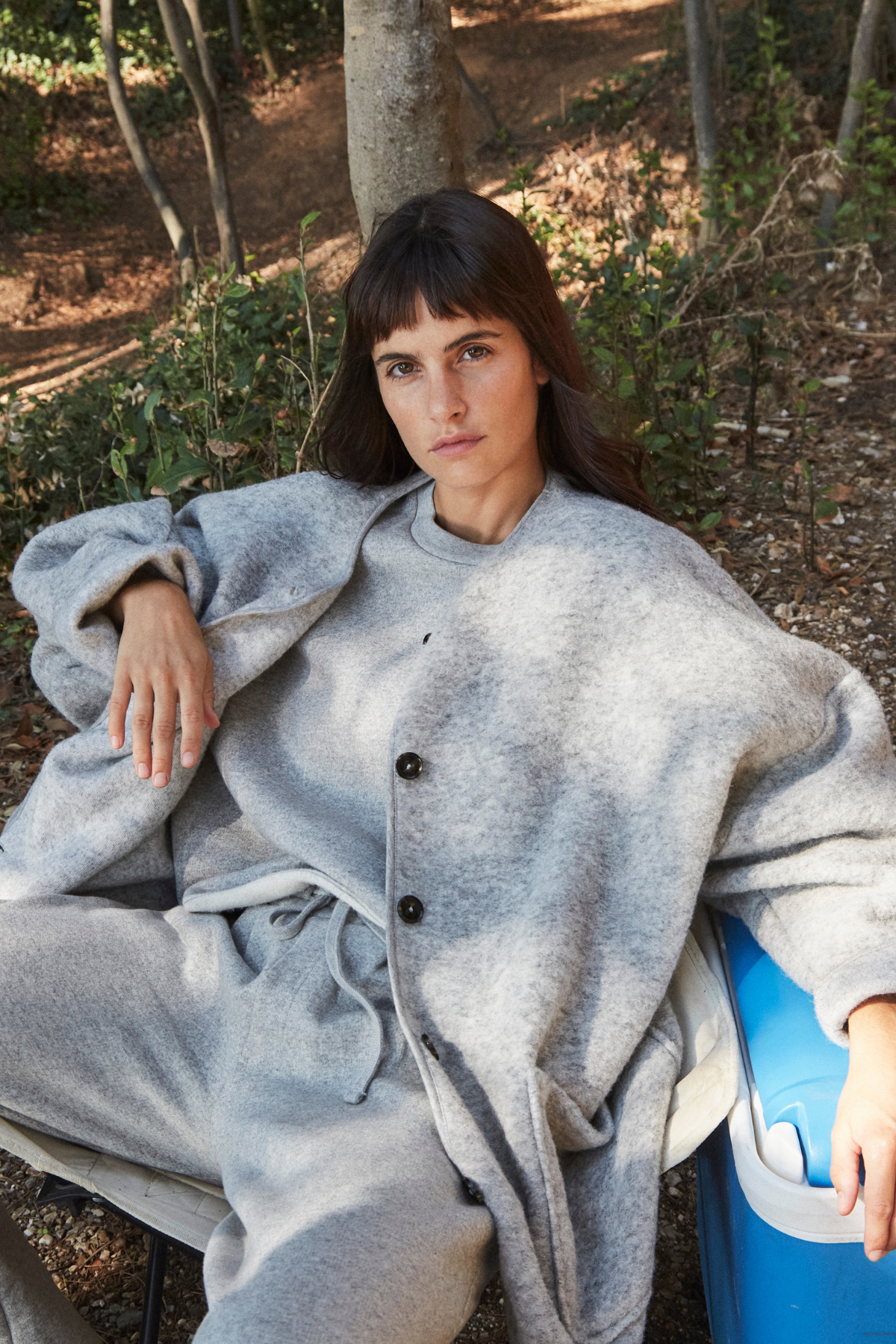 Hannah Wooly Oversized Jacket | Light Grey – Âme antwerp