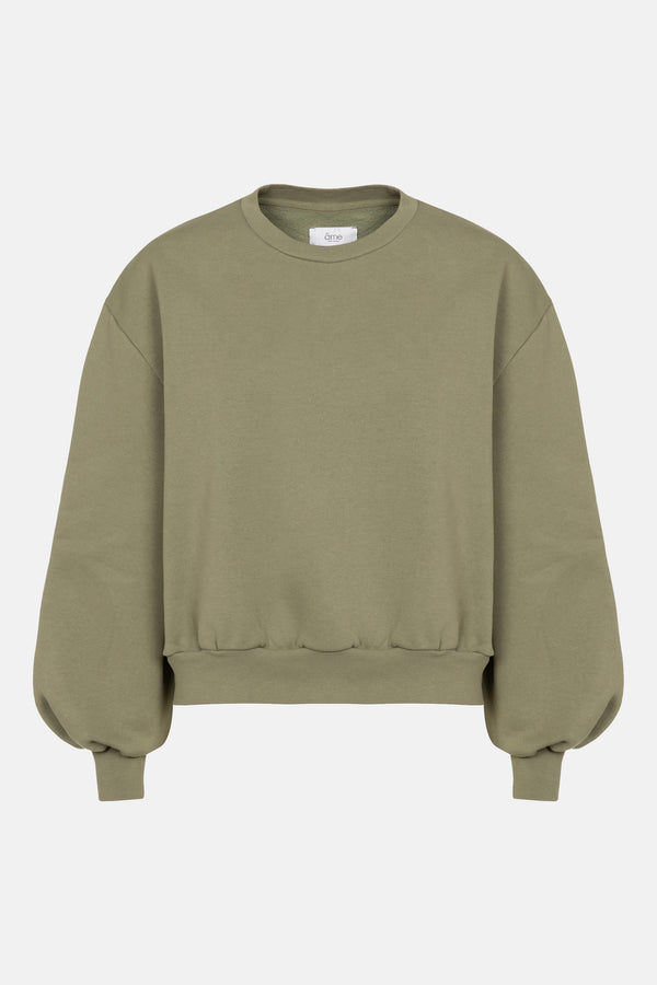 Clemence Sweatshirt | Avocado Green