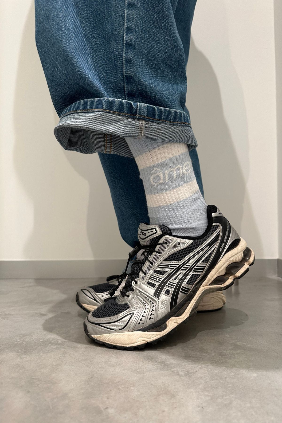 Diego Socks | Light Blue & White