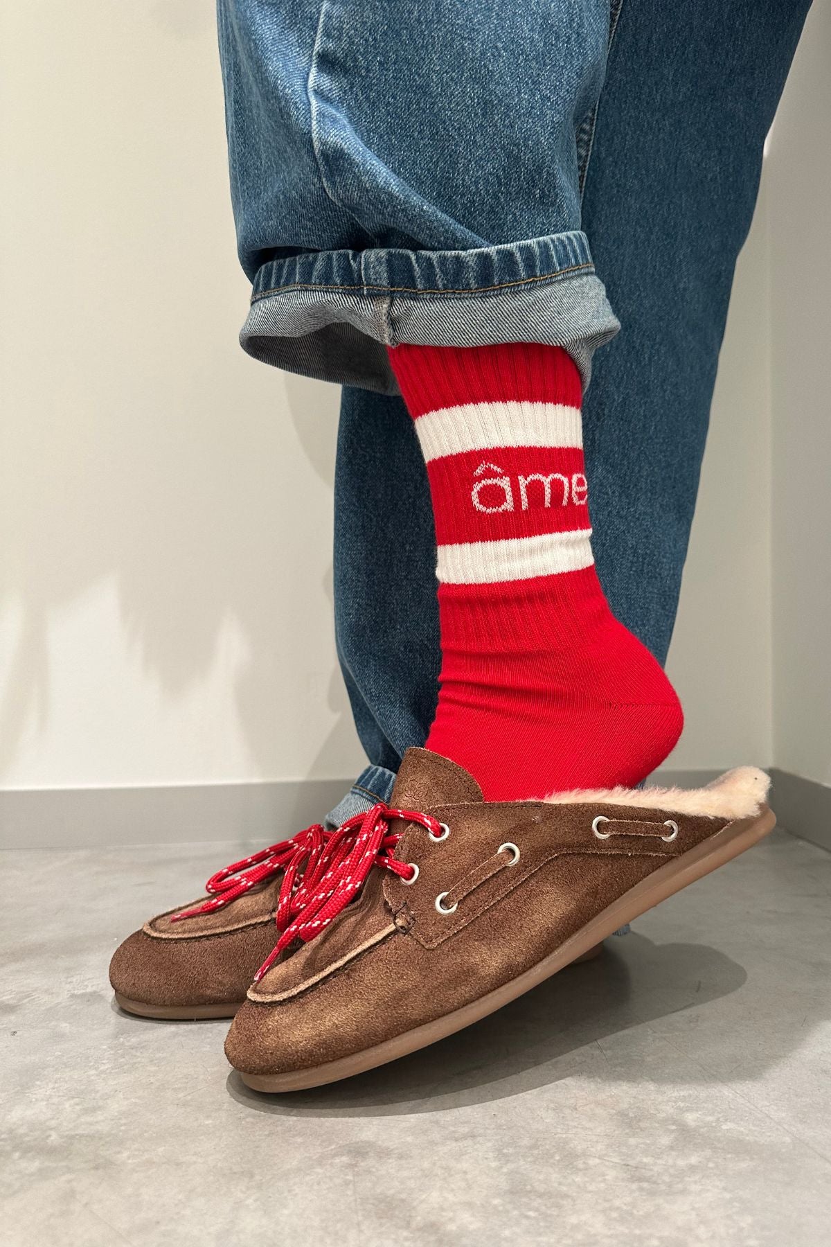 Diego Socks | Red & White