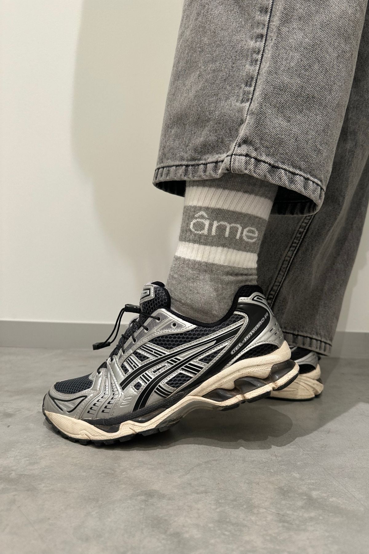 Diego Socks | Light Grey & White