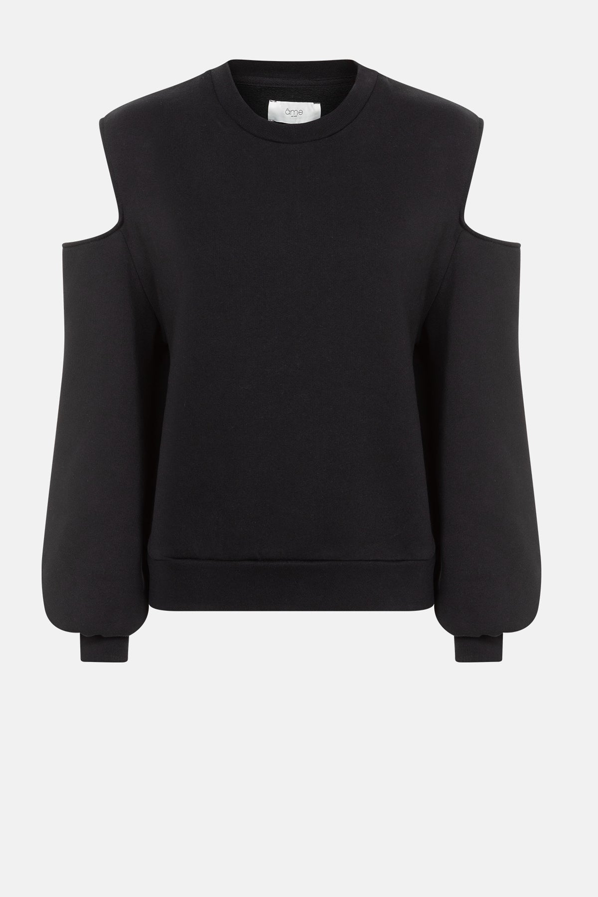 Karate Sweatshirt W/ cutout shoulders | Black